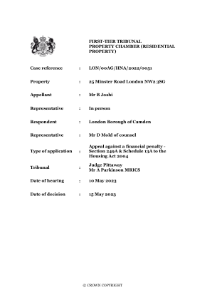 LON/00AG/HNA/2022/0051 物业：25 Minster Road L